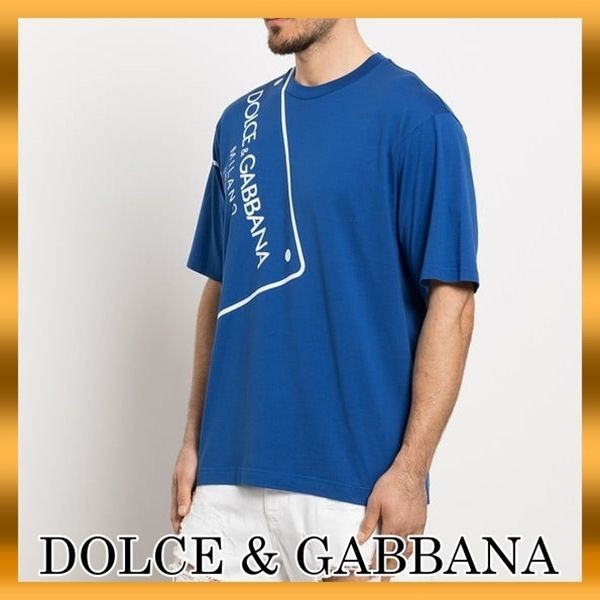 ドルガバ パロディロゴプレート コットン製 TシャツG8PR8TFU7EQB5460