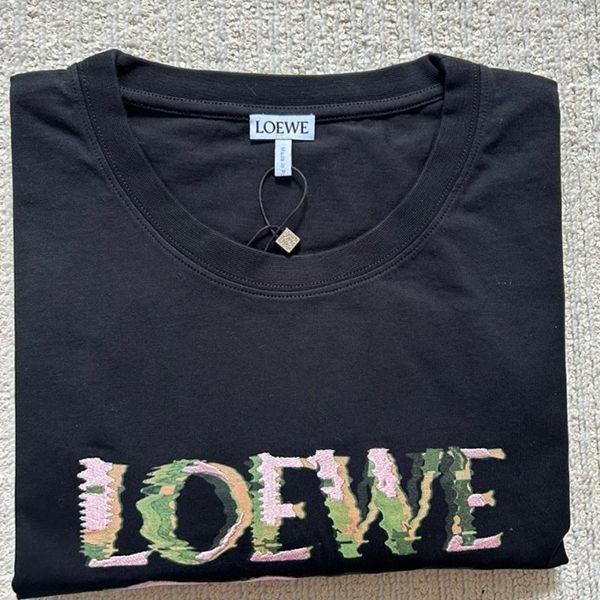 ロエベ tシャツ コピーコットン リラックスフィット 半袖 tシャツ 2色low8031