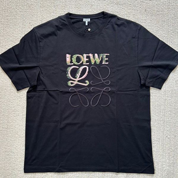 ロエベ tシャツ コピーコットン リラックスフィット 半袖 tシャツ 2色low8031