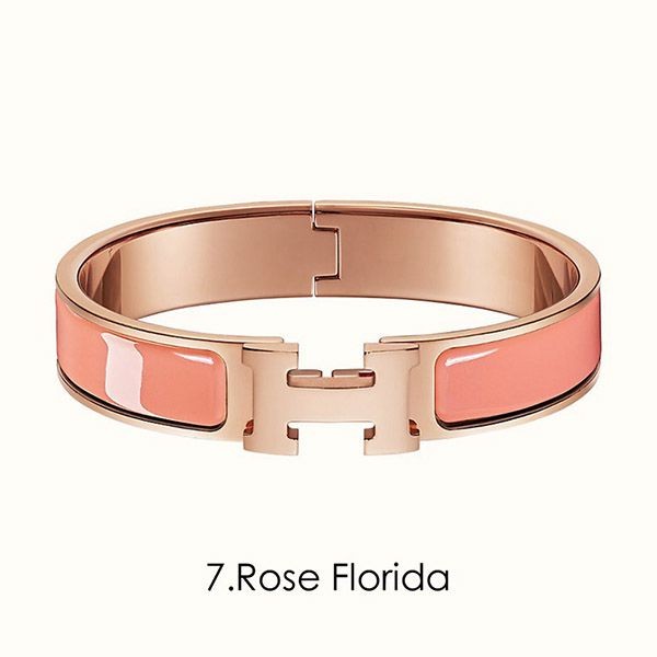 【エルメス クリックh 偽物】clic h bracelet ローズゴールドブレスレット h08274