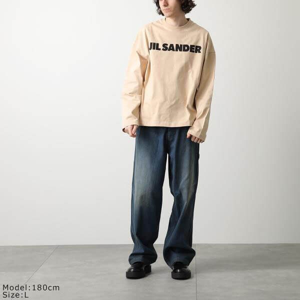 ジルサンダー Tシャツ 偽物 J22GC0136 J20215 長袖 ロンT ロゴT 3色