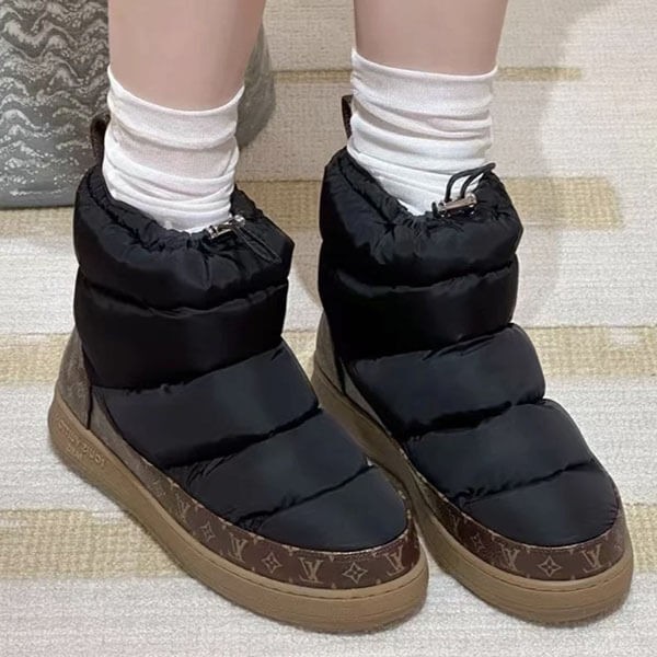 【撥水仕様でガンガン使える♪】 ルイヴィトン 偽物 クラウド ライン アンクルブーツ ADD4O