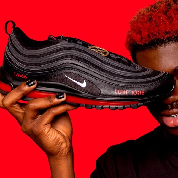 サタンシューズ 偽物 ナイキ air max 97 satan shoes♪限定希少