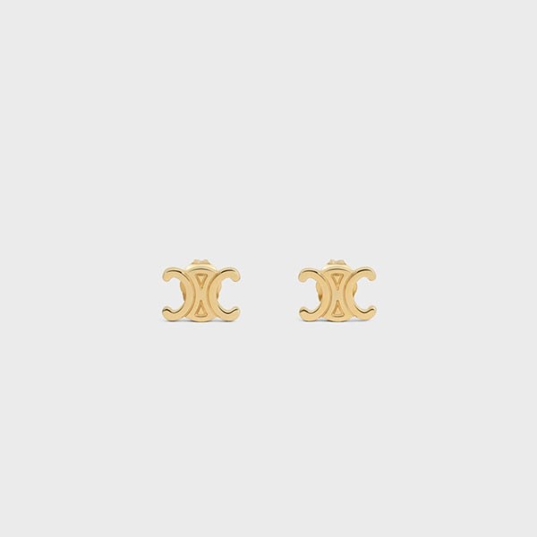 シンプルでお洒落 セリーヌ トリオンフ スタッズ ピアス すぐ届く 461CY6BRA