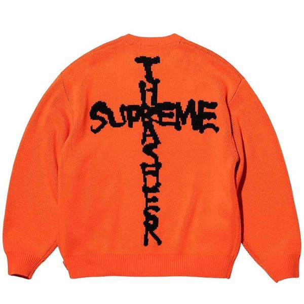 口コミで高評価!【シュプリーム thrasher 偽物】neckface コラボ クロスロゴ セーター st1105