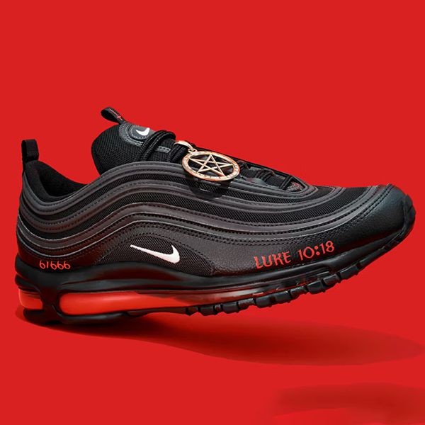 サタンシューズ 偽物 ナイキ air max 97 satan shoes♪限定希少
