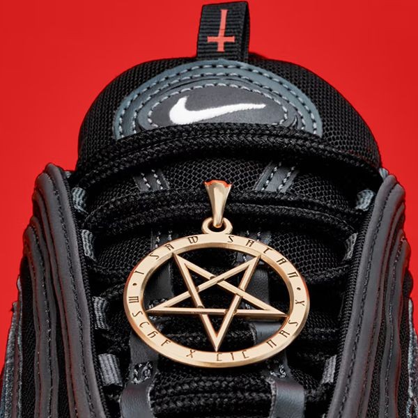 サタンシューズ 偽物 ナイキ air max 97 satan shoes♪限定希少