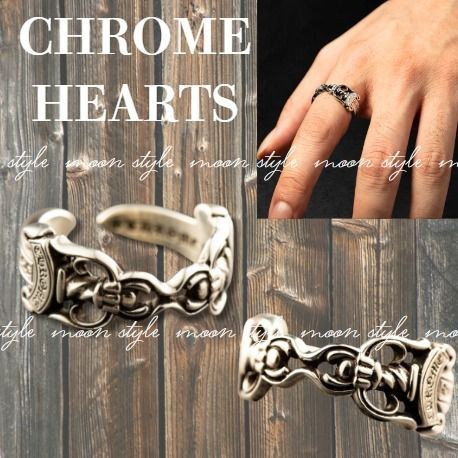 入手困難品!クロムハーツ ダブルダガーオープンリングBランク 偽物 ch121712