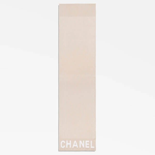 【新作♪ユニセックス】CHANEL カシミヤマフラー シンプルロゴ