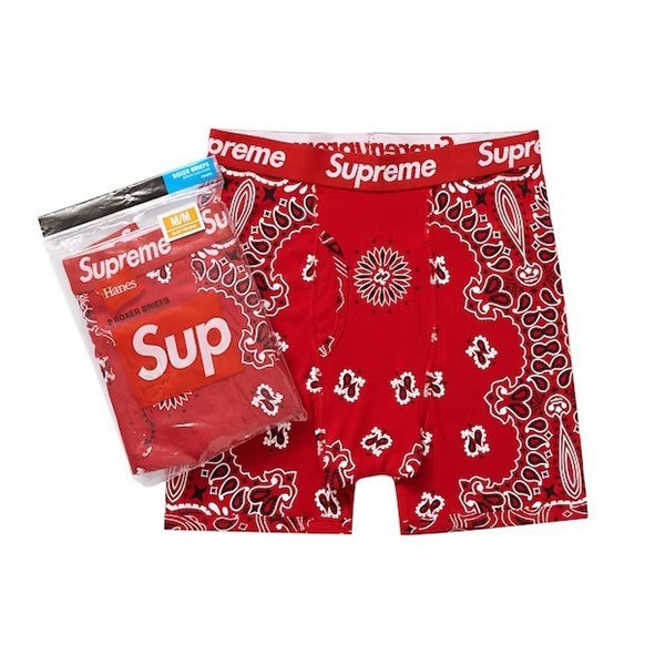 supreme ボクサー パンツ 偽物 ヘインズ バンダナ ブリーフ 3色 spm321165