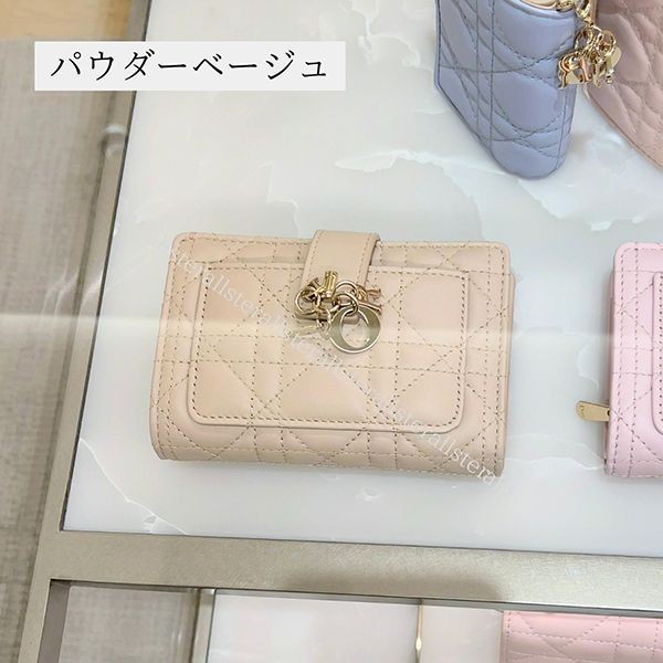 ディオール Myディオール 2つ折り ウォレット カナージュ 財布 コピー dr12075