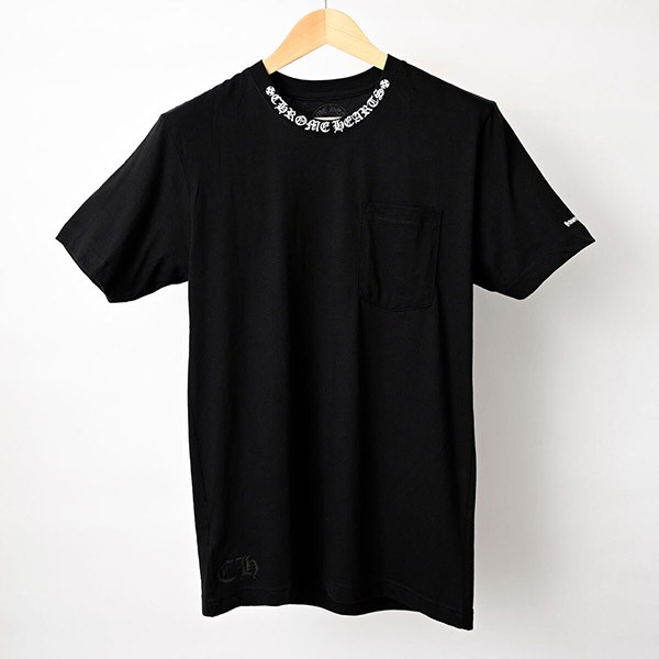 新デザインクロムハーツ ネック ロゴ 半袖 Tシャツ スーパーコピー 2412018