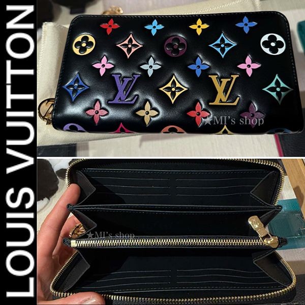 【偽物】ルイヴィトン LV × TM 村上隆 コピー ジッピー・ウォレット 長財布 M14096