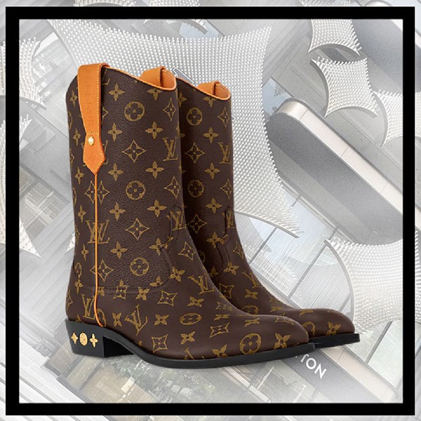 ルイヴィトン 人気【 LV ライダー ライン カウボーイブーツ 偽物】1AHAF7