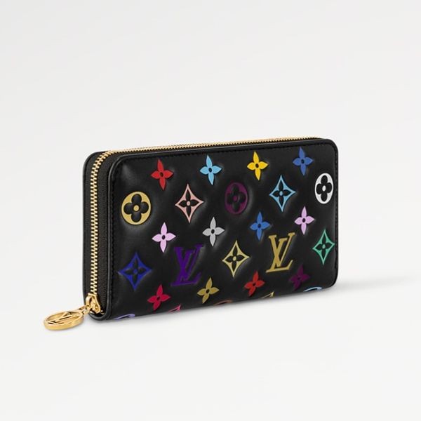 【偽物】ルイヴィトン LV × TM 村上隆 コピー ジッピー・ウォレット 長財布 M14096
