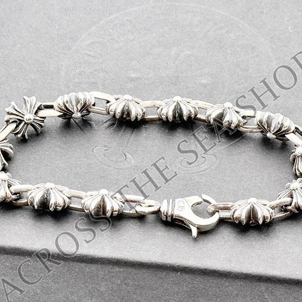 ★クロムハーツ★ CHプラス PLUS リンク ブレスレット 偽物 シルバー ch02192