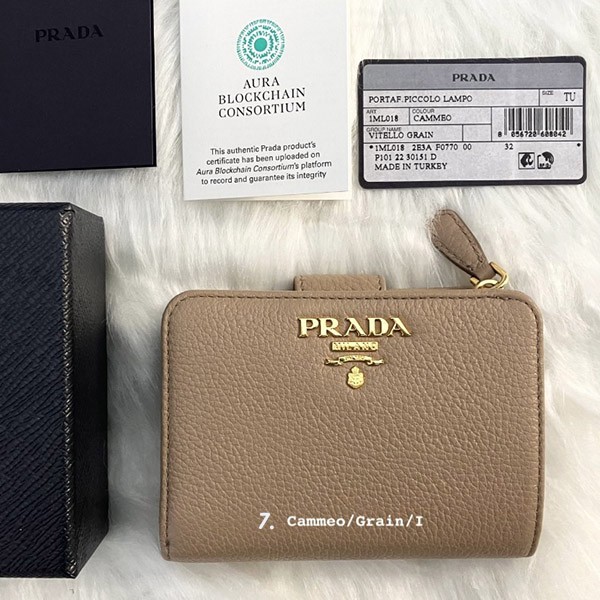 プラダ Zip Compact Wallet ジップコンパクト財布 偽物♪