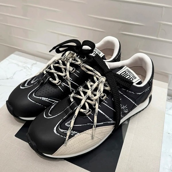 すぐ届くディオール D-Sketch スニーカー スーパーコピー 2色 KCK427MPA_S10W