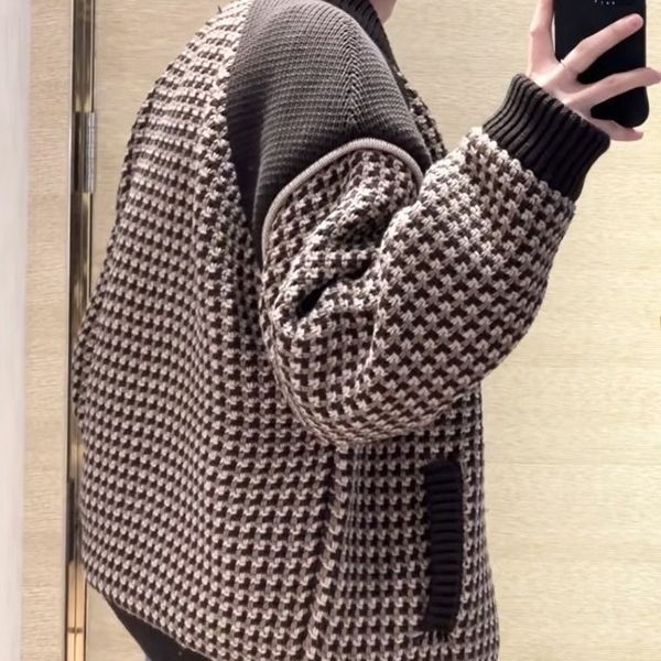 ルイヴィトン★STITCH JACQUARD ブルゾン 偽物 1AHBTM