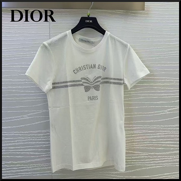 超限定ディオール コットン Tシャツ コピー ホワイト 523T39A4229_X0930