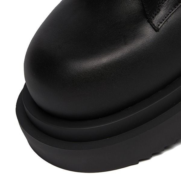 リックオウエンス コピー Field Bogun Boots アンクルレザーブーツ ブラックrc02151