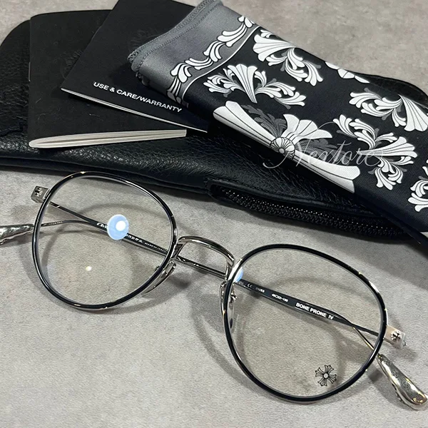 確保済み!新品 クロムハーツ BK/SS BONE PRONE IV メガネ コピー 25022207
