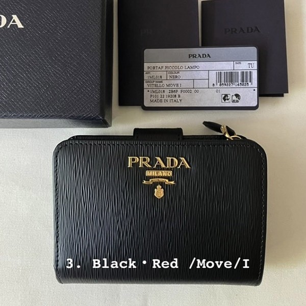プラダ Zip Compact Wallet ジップコンパクト財布 偽物♪
