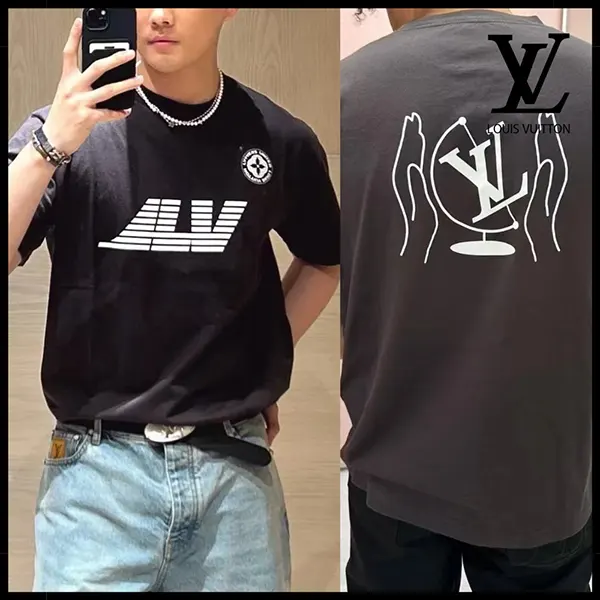 注目商品!ルイヴィトン ウォッシュド プリンテッド Tシャツ 1AHCL9