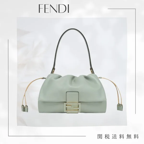 人気急上昇フェンディ マンマバゲットバッグ 偽物 グリーン 8BR833AQ0DF1SK5