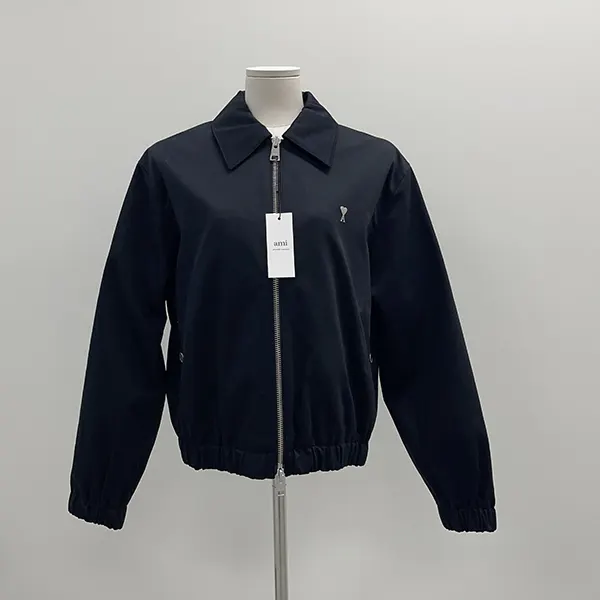 アミ パリス ハートロゴ ジップジャケット N級品 Black HJK014CO0009001