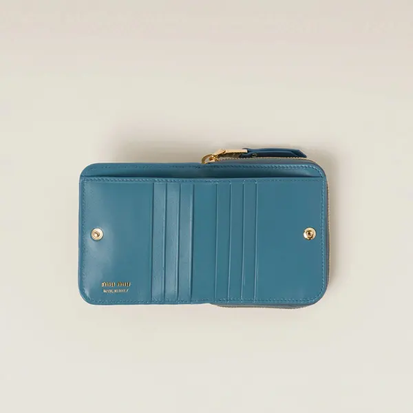 速達発送【コンパクトなシルエット♪】ミュウミュウ ミニ財布 偽物 5ML522_2FPP_F0002