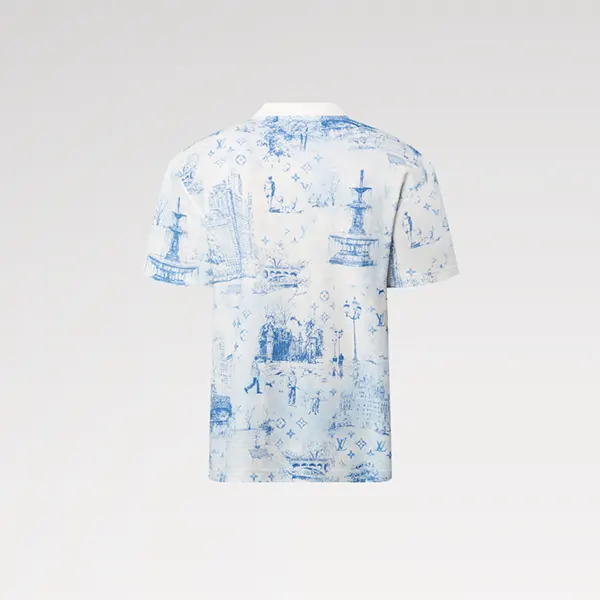 ルイヴィトン プリントコットンピケ Tシャツ コピー 1AGJYX