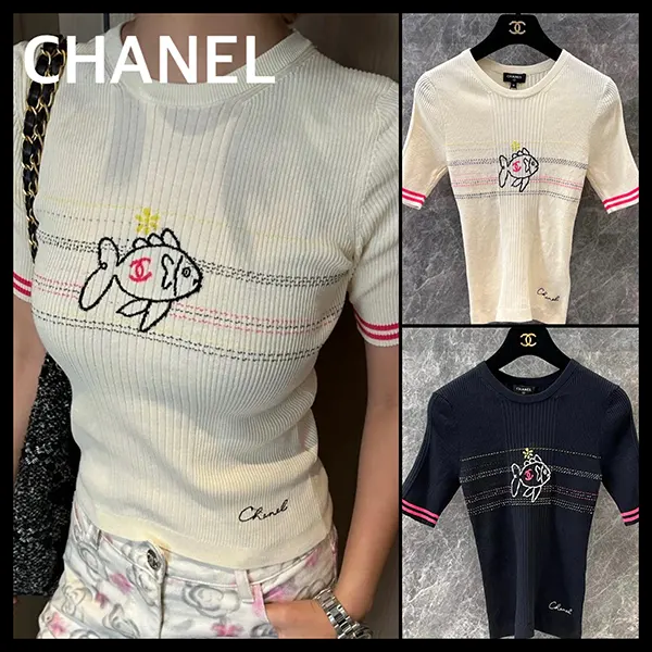 高品質シャネル Tシャツ n級品 コットン P78698-K11361-NACJA