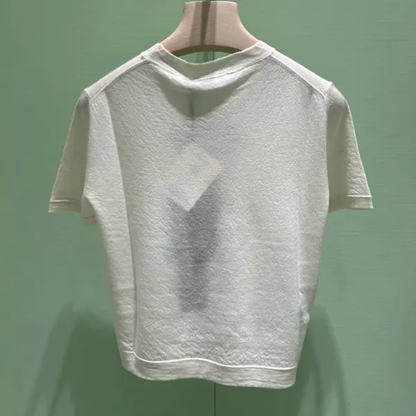 注目商品！プラダ カシミヤ インターシャ Tシャツ ウィメンズ P24M2M