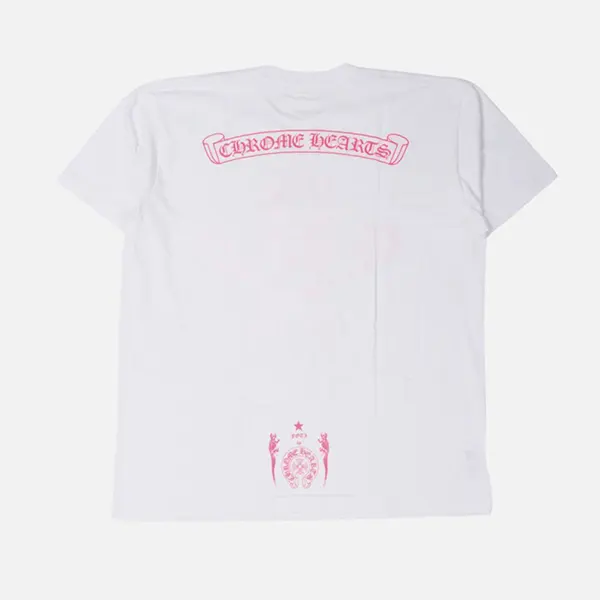 クロムハーツ FOTI フォティ ピンク 偽物 ロゴTシャツ w25041709