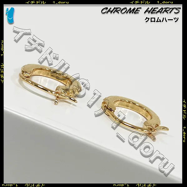 クロムハーツ 22K コピー Gold ゴールド TFP フープ ピアス ch25482