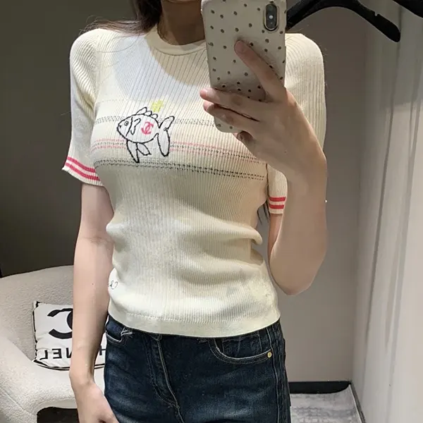 高品質シャネル Tシャツ n級品 コットン P78698-K11361-NACJA