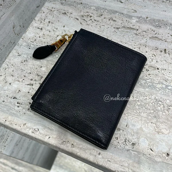ミュウミュウ 二つ折り財布 偽物 Small nappa leather wallet  5ML024_AEFX_F0316