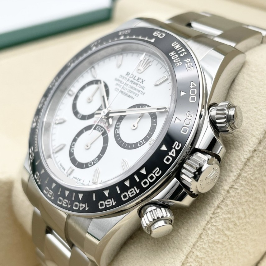 最新作 ロレックス デイトナ 偽物 126500LN ホワイト ステンレススチール オイスターブレス 40mm