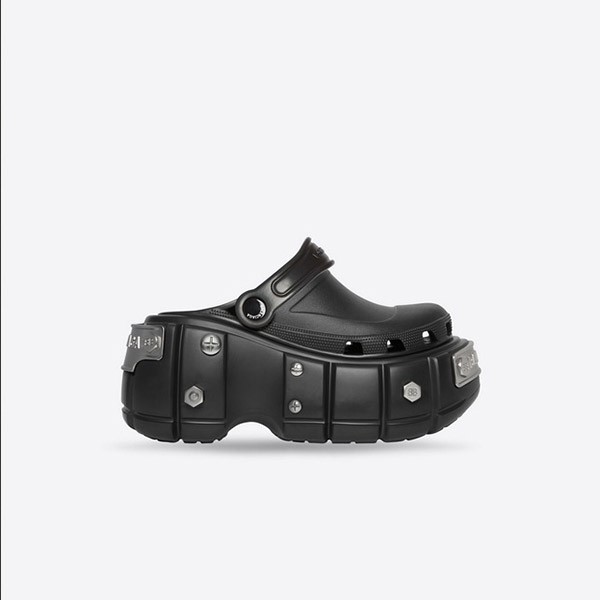バレンシアガ クロックス 偽物【24SS】バレンシアガ Hard Crocs サンダル 厚底 ロゴ