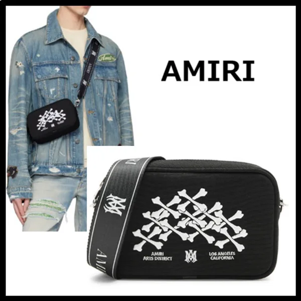 アミリ コピー Bones Stacked コットン ショルダーバッグ ami665215