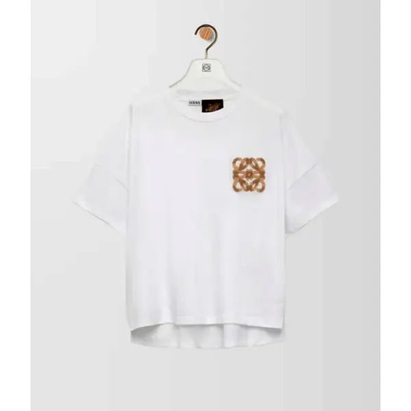 [N級品]2025ブランド新作ロエベ ボクシーフィット ロゴ Tシャツ S616Y22X59