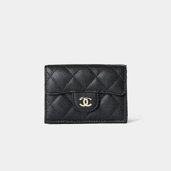 シャネル 偽物♡三つ折り財布 キルティングレザー AP0230 Y33352