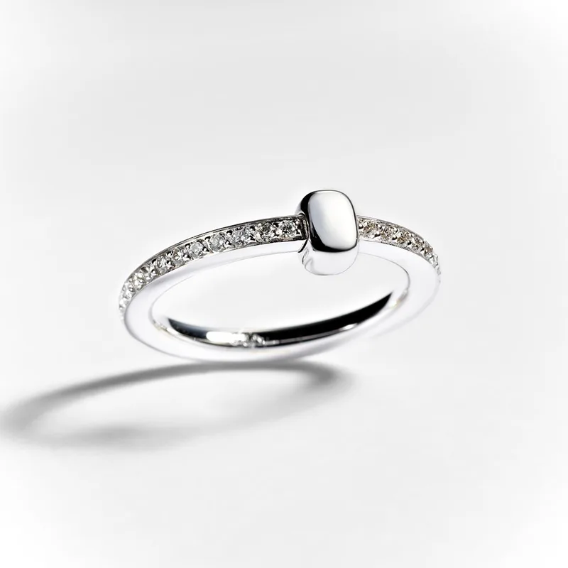 ポメラート トゥゲザー 18K ダイヤモンド付きリング N級品 po0610