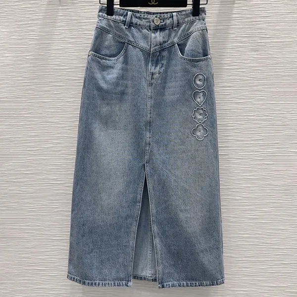 バカンスから普段使いまでココビーチ シャネル デニムスカート 偽物 cc257262