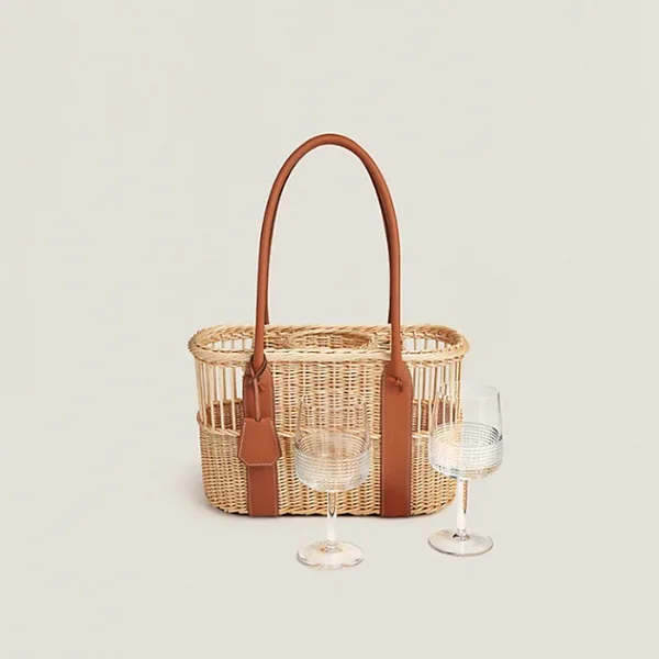 [N級品]激安☆かごバッグでお出かけしたい☆【エルメス】ボトルバスケット コピー H313118M