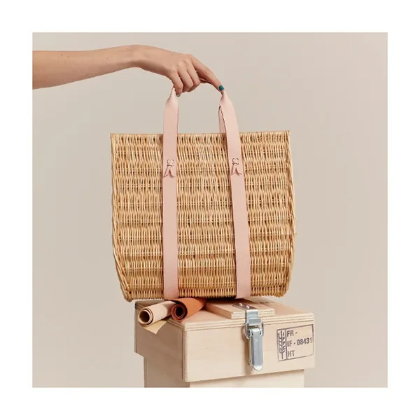 日常使い♪【エルメス 】プティアッシュ 偽物 GM バスケット Panier en osier GM