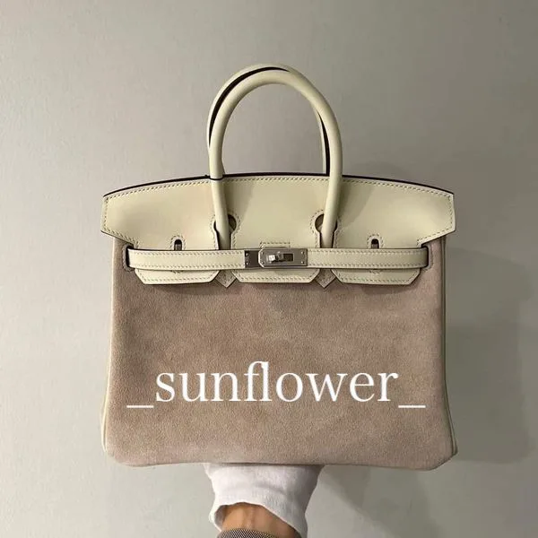 エルメス バーキン25cm 偽物 スウェード ナタ/S金具 h257166