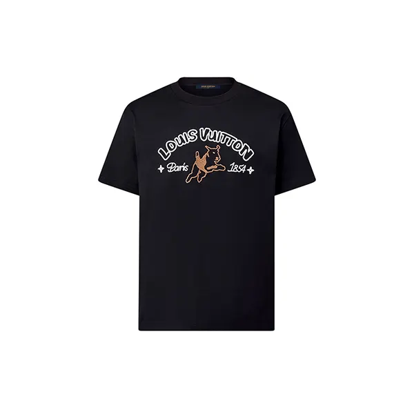 ルイヴィトン n級品 エンブロイダードコットンTシャツ 1AFQ71