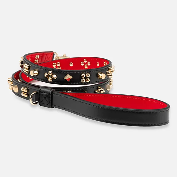 ルブタン Loubicollar コピー レザー 犬用 首輪&リード セット lo258141